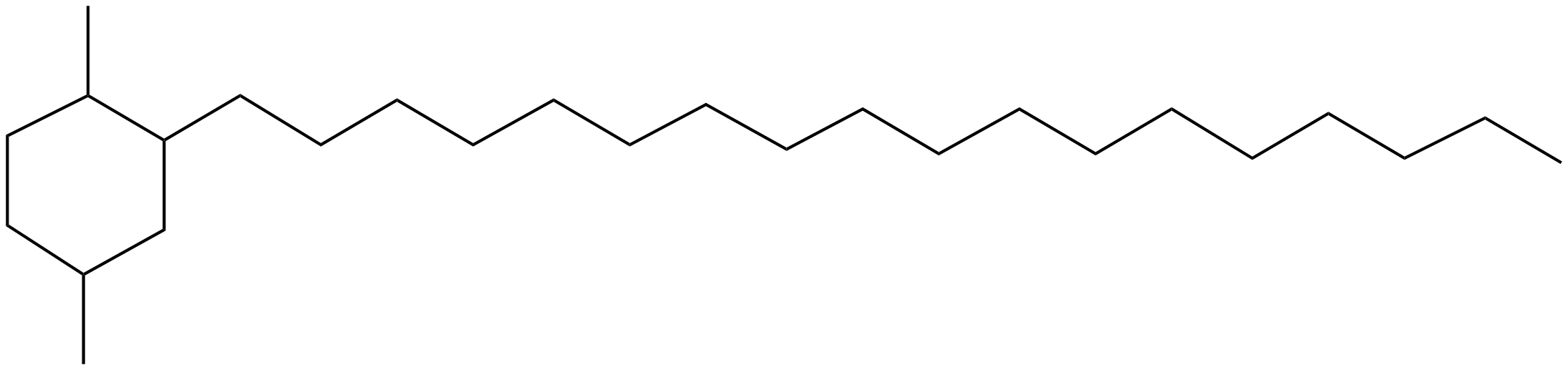 Image of cyclohexane, 1,4-dimethyl-2-octadecyl-