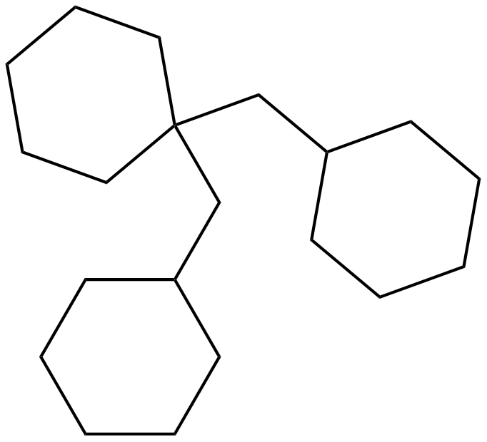 Image of cyclohexane, bis(cyclohexylmethyl)-