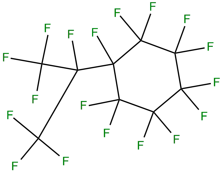 Image of cyclohexane, undecafluoro[1,2,2,2-tetrafluoro-1-(trifluoromethyl)ethyl]-