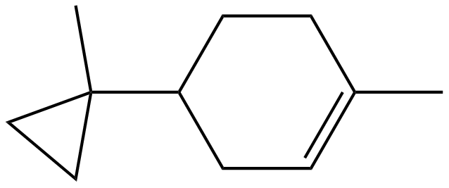 Image of cyclohexene, 1-methyl-4-(1-methylcyclopropyl)-