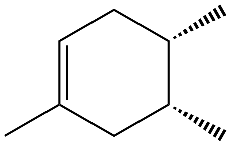 Image of cyclohexene, 1,4,5-trimethyl-, cis-