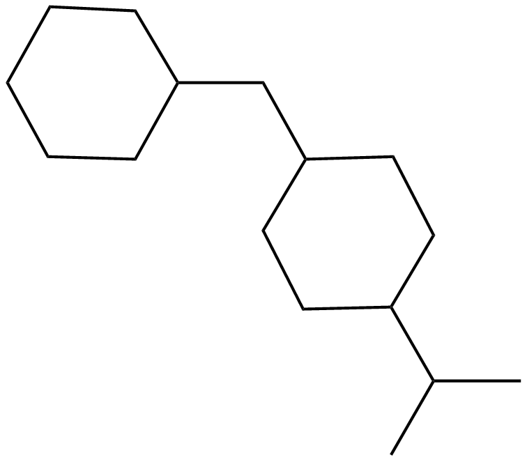 Image of cyclohexyl-[4-(1-methylethyl)cyclohexyl]methane, (low-boiling isomer)