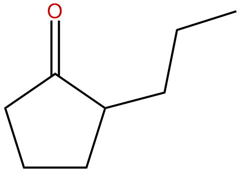 Image of cyclopentanone, 2-propyl-