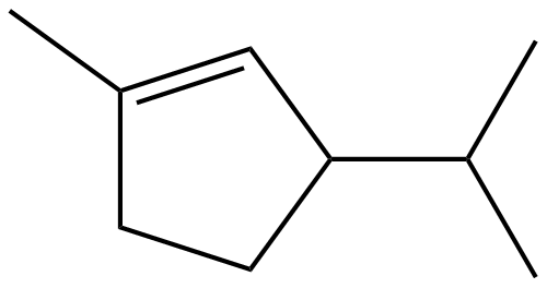 Image of cyclopentene, 3-isopropyl-1-methyl-