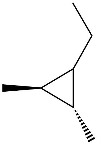 Image of cyclopropane, 1-ethyl-2,3-dimethyl-, trans-