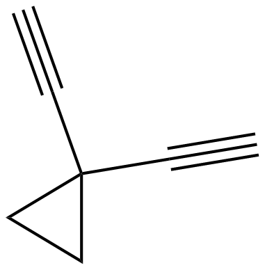 Image of cyclopropane, 1,1-diethynyl-