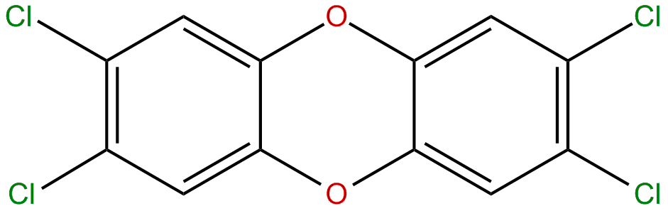 Image of dibenzo[b,e][1,4]dioxin, 2,3,7,8-tetrachloro-