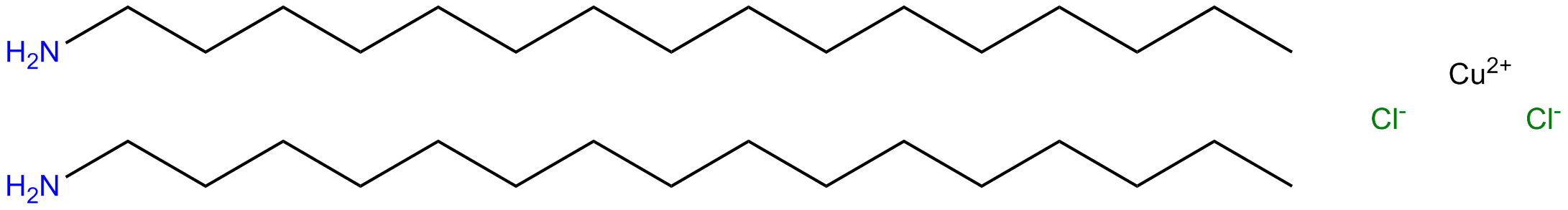 Image of dichlorobis(1-hexadeanamine)copper(II)