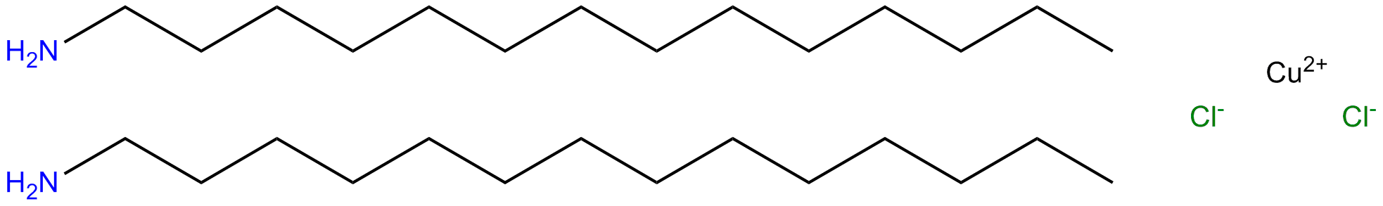 Image of dichlorobis(1-tetradecanamine)copper(II)