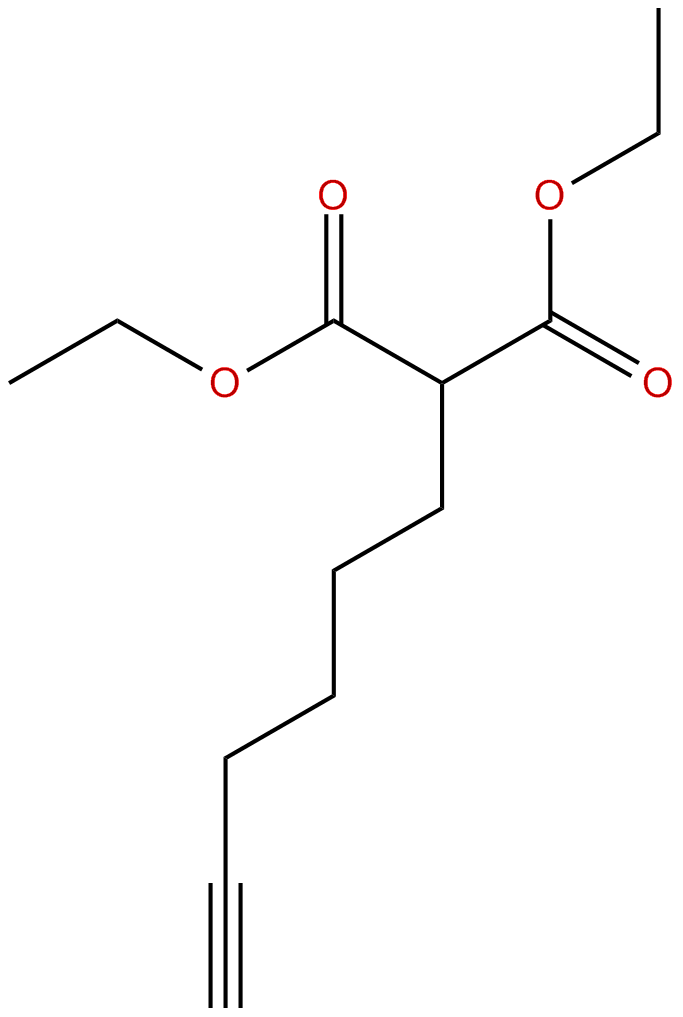 Image of diethyl 2-(5-hexynyl)-1,3-propanedioate