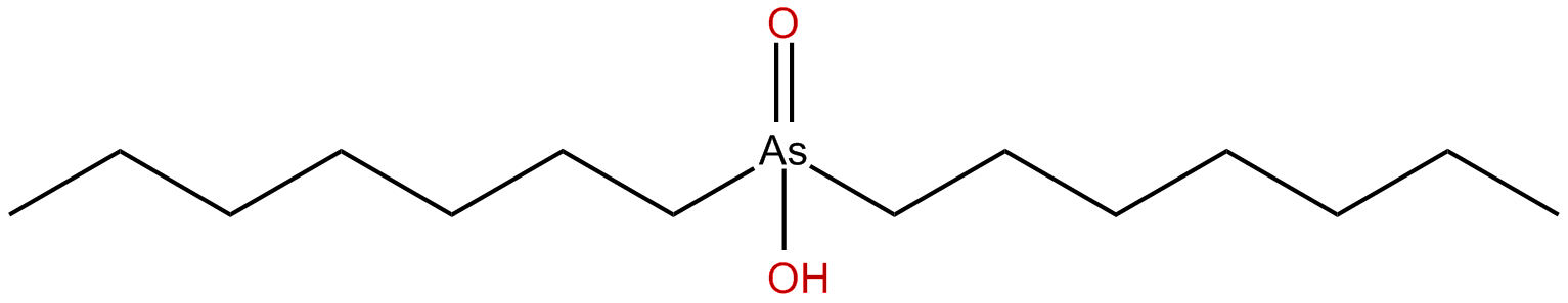 Image of diheptylhydroxy arsine oxide