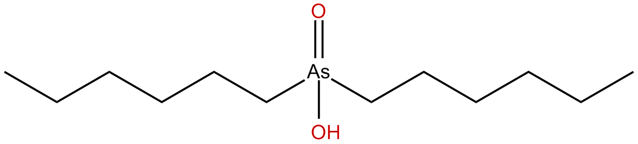 Image of dihexylhydroxy arsine oxide