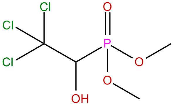 Image of dimethyl (2,2,2-trichloro-1-hydroxyethyl)phosphonate