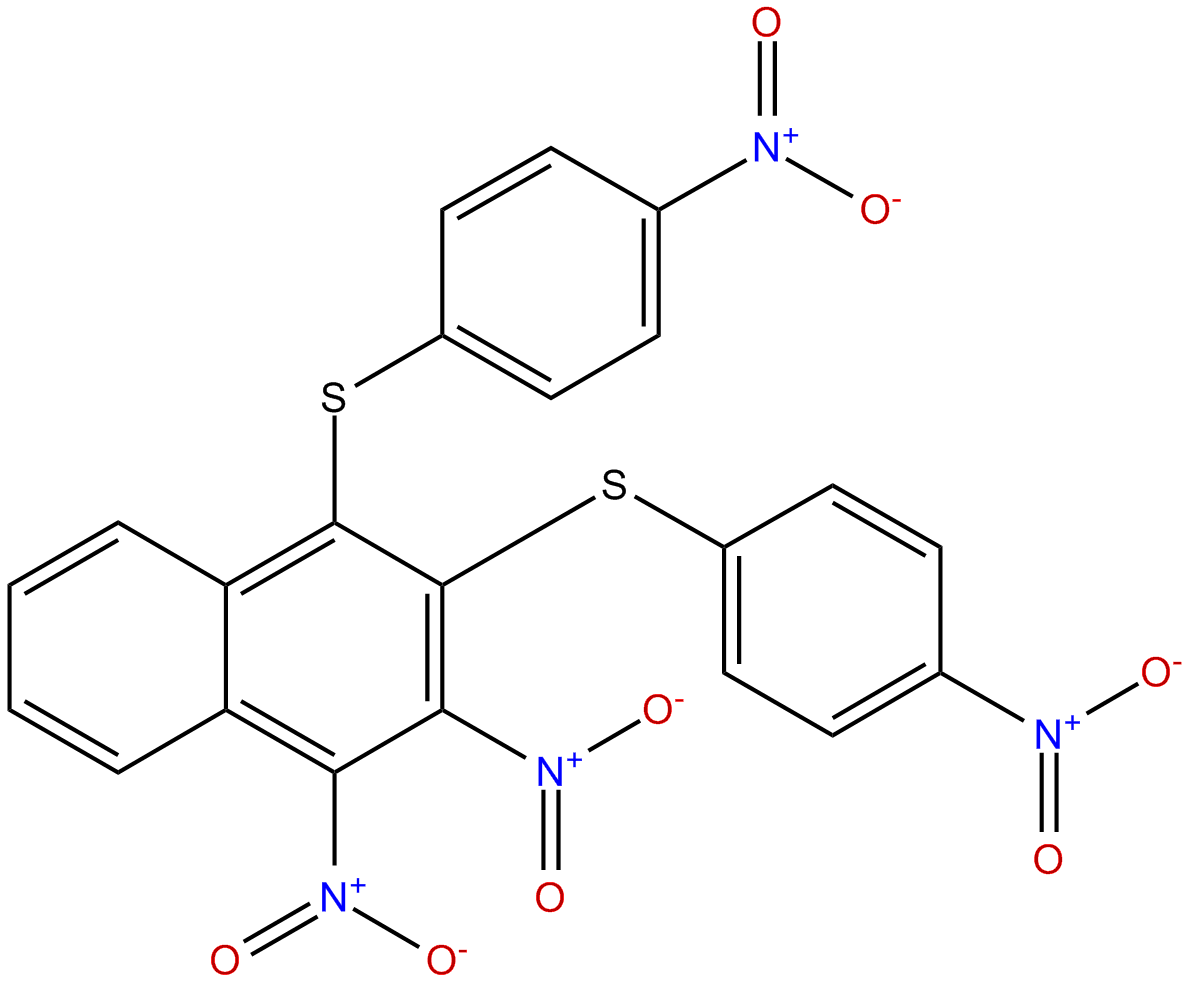 Image of dinitrodi-(p-nitrophenylthio)naphthalene
