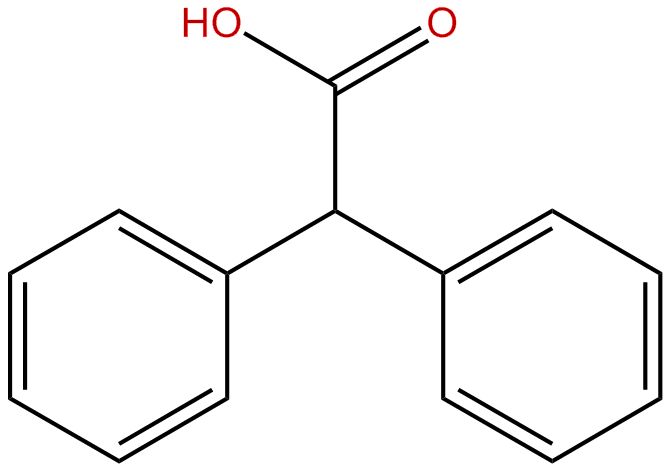 Image of diphenylethanoic acid