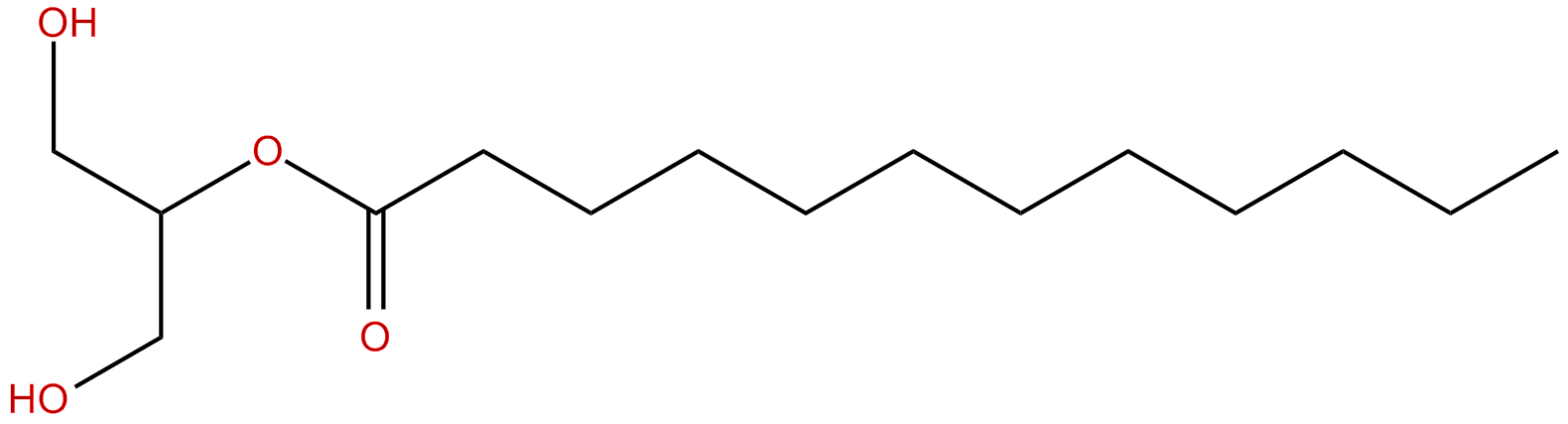 Image of dodecanoic acid, 2-hydroxy-1-(hydroxymethyl)ethyl ester