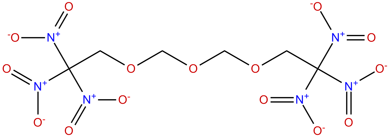 Image of ethane, 1,1'-[oxybis(methyleneoxy)]bis[2,2,2-trinitro-