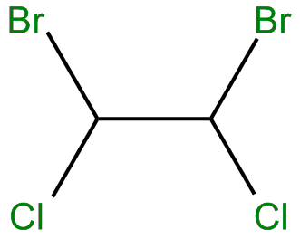 Image of ethane, 1,2-dibromo-1,2-dichloro-