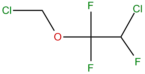 Image of ethane, 2-chloro-1-(chloromethoxy)-1,1,2-trifluoro-