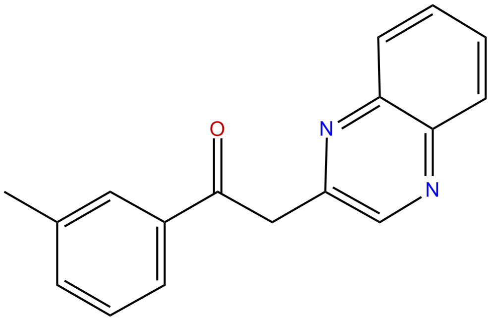 Image of Ethanone, 1-(3-methylphenyl)-2-(2-quinoxalinyl)-