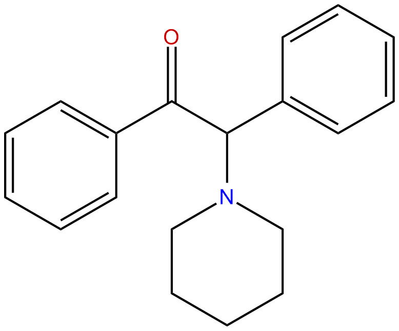 Image of ethanone, 1,2-diphenyl-2-(1-piperidinyl)-