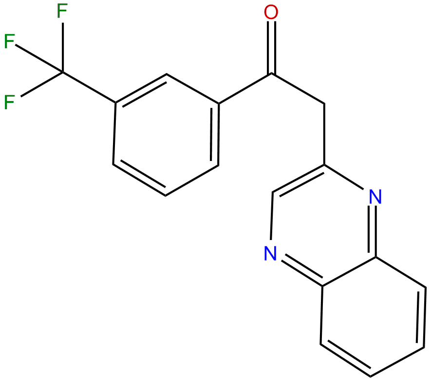 Image of Ethanone, 2-(2-quinoxalinyl)-1-[3-(trifluoromethyl)phenyl]-