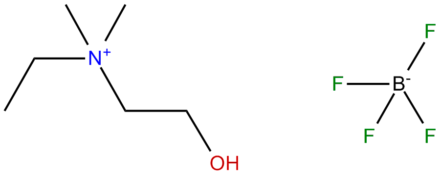 Image of ethyl-(2-hydroxyethyl)-dimethyl-ammonium tetrafluoroborate