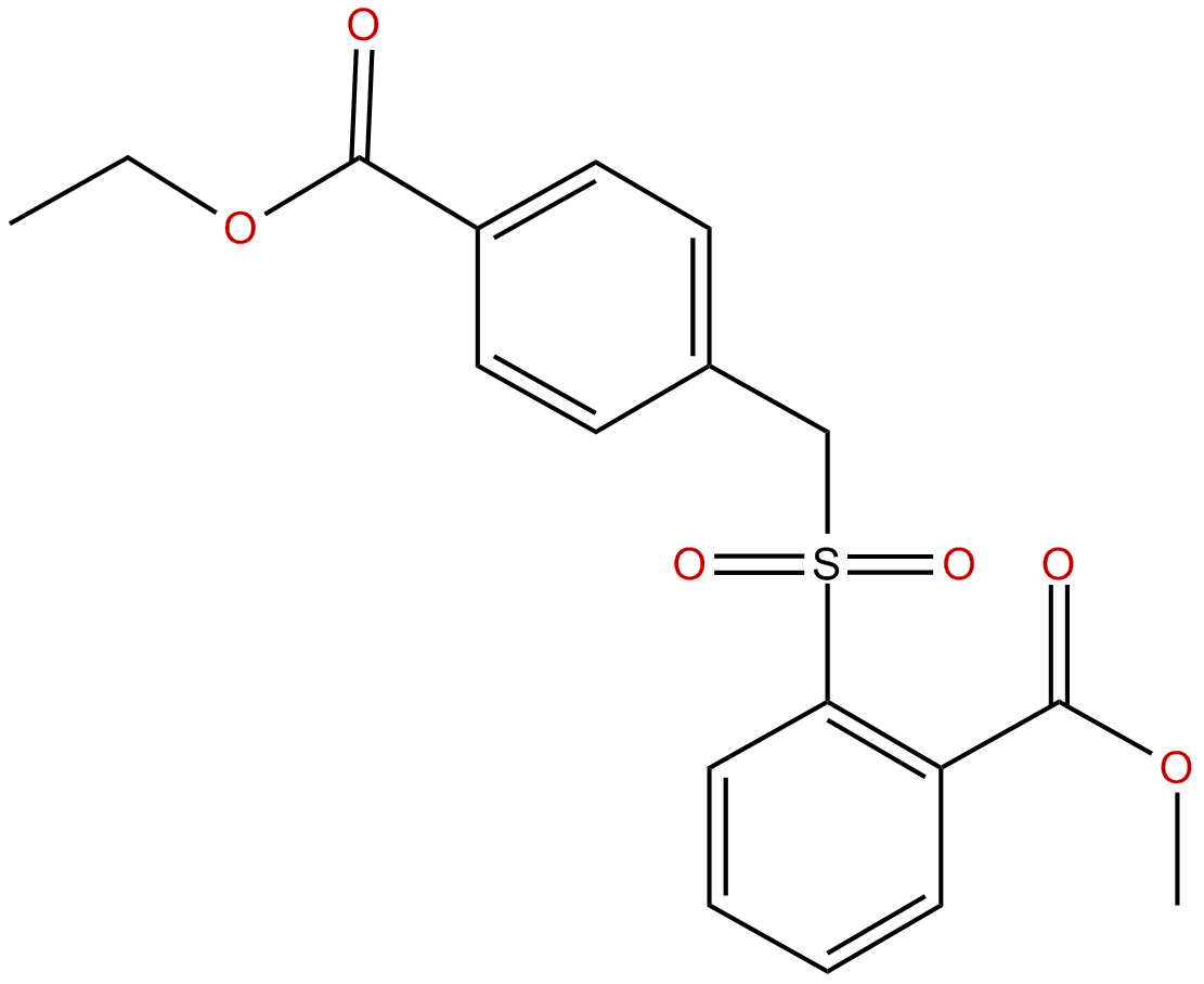 Image of ethyl 4-[((2'-carbomethoxyphenyl)sulfonyl)methyl]benzoate