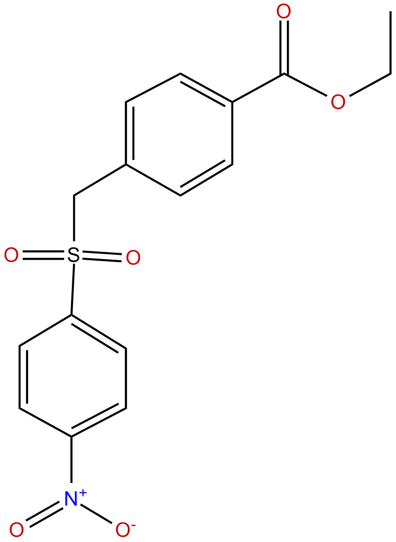 Image of ethyl 4-[((4'-nitrophenyl)sulfonyl)methyl]benzoate