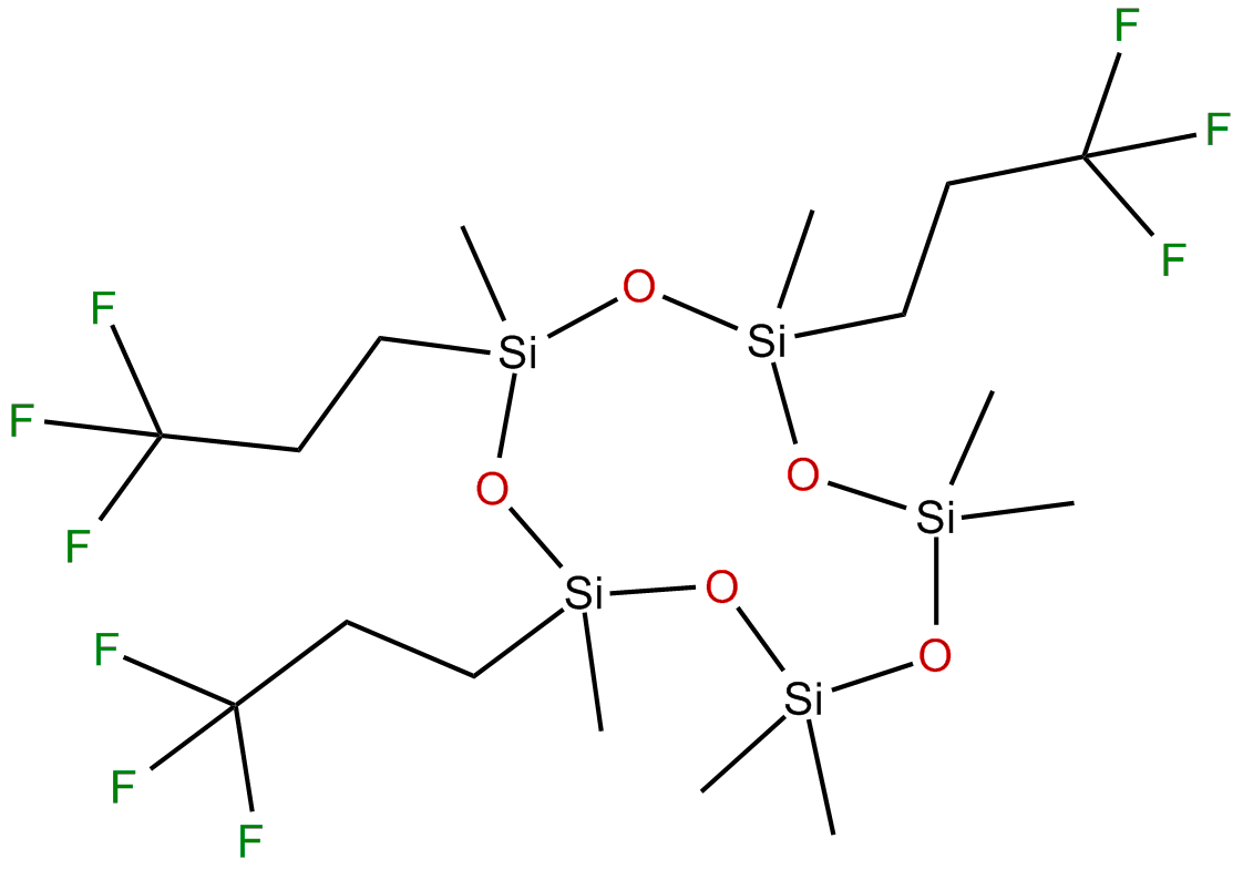 Image of heptamethyl-5,7,9-tris(3,3,3-trifluoropropyl)cyclopentasiloxane