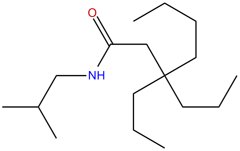 Image of heptanamide, N-isobutyl-3,3-dipropyl-