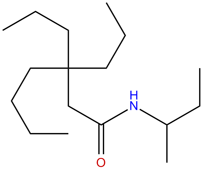 Image of heptanamide, N-sec-butyl-3,3-dipropyl-