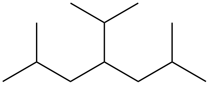 Image of heptane, 2,6-dimethyl-4-(1-methylethyl)-