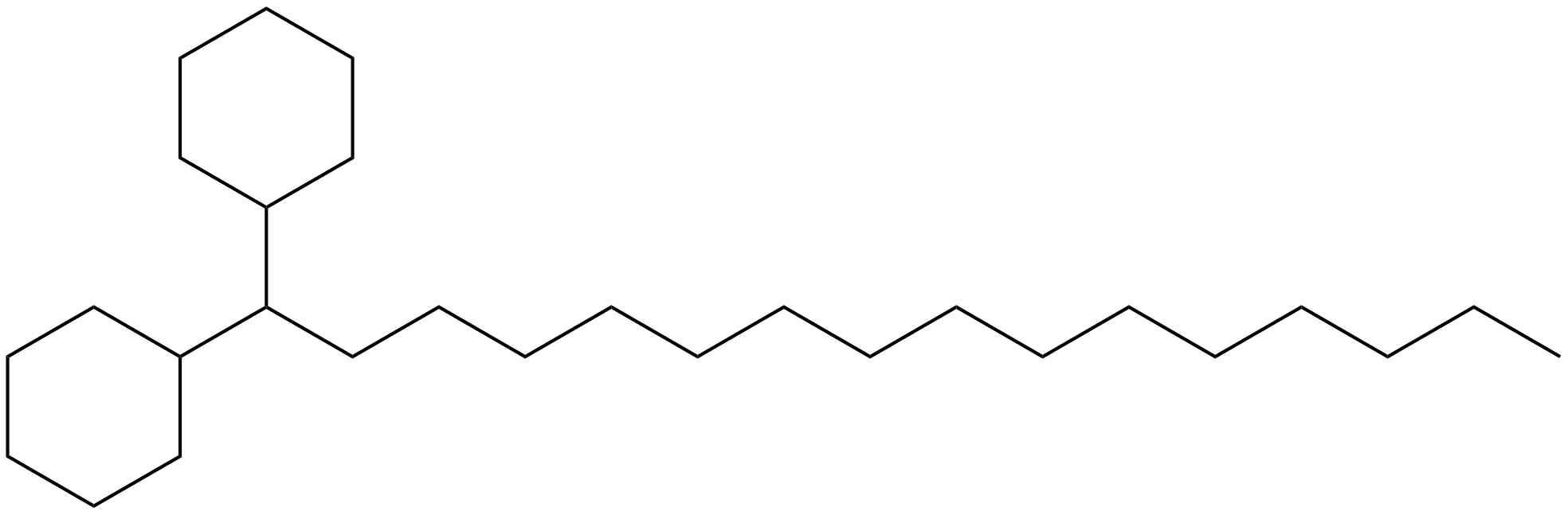 Image of hexadecane, 1,1-dicyclohexyl-