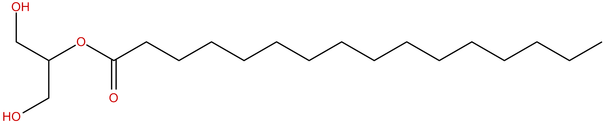 Image of hexadecanoic acid, 2-hydroxy-1-(hydroxymethyl)ethyl ester