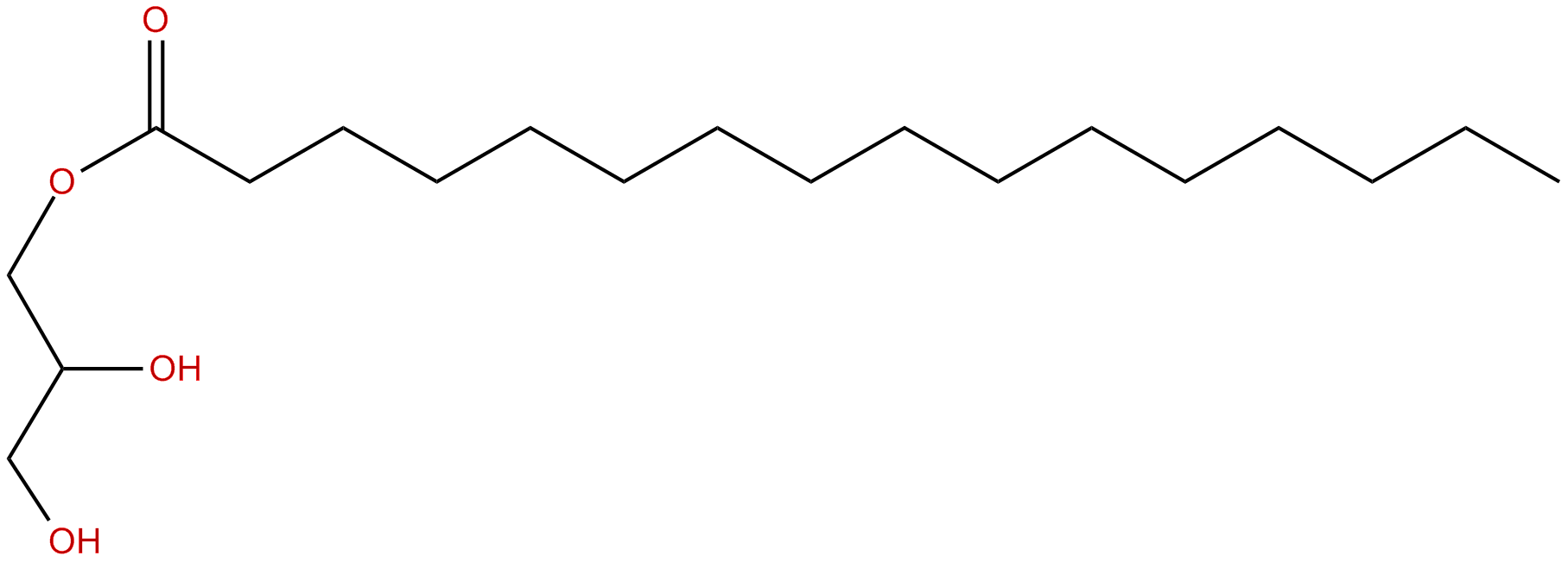 Image of hexadecanoic acid, 2,3-dihydroxypropyl ester