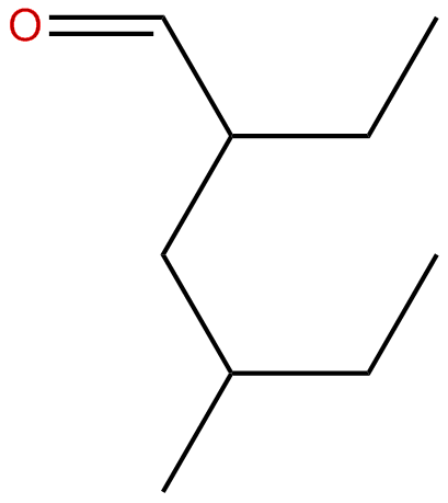 Image of hexanal, 2-ethyl-4-methyl-