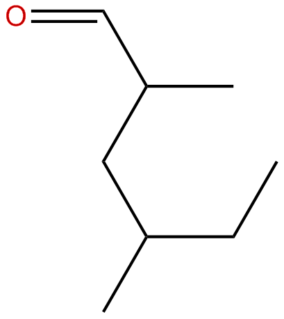Image of hexanal, 2,4-dimethyl-