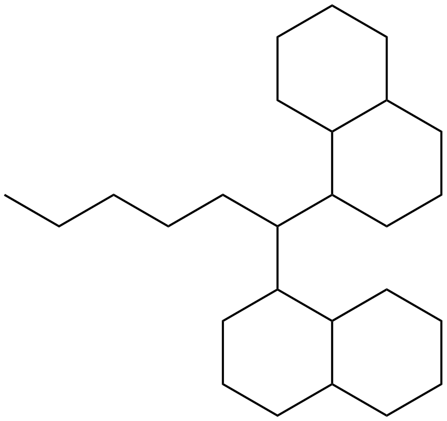 Image of hexane, 1,1-bis(decahydro-1-naphthyl)-