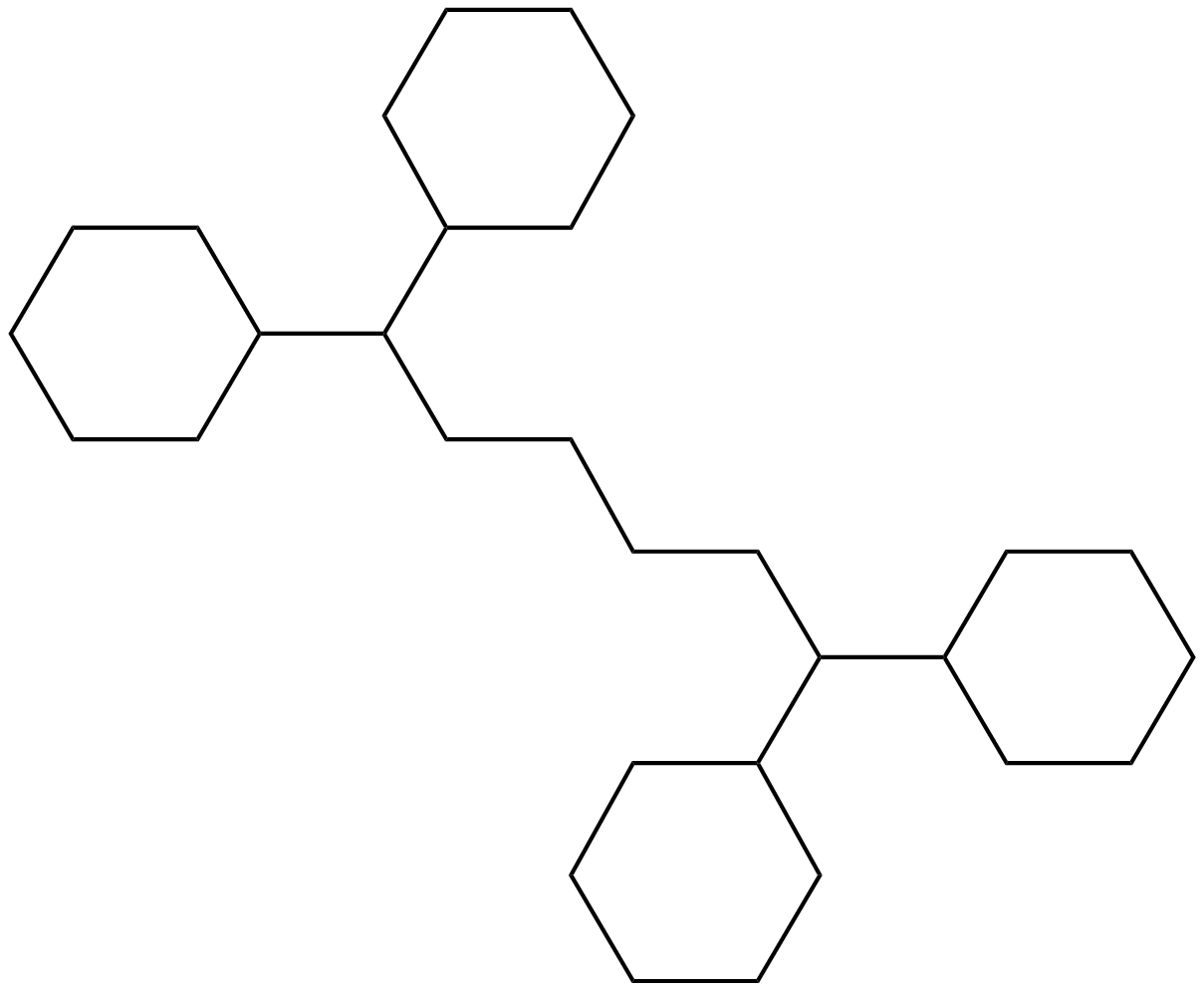 Image of hexane, 1,1,6,6-tetracyclohexyl-