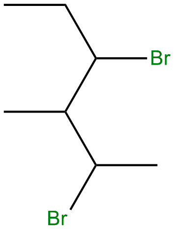 Image of hexane, 2,4-dibromo-3-methyl-