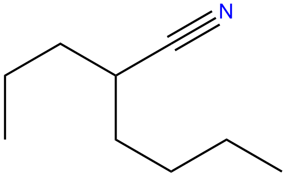 Image of hexanenitrile, 2-propyl-