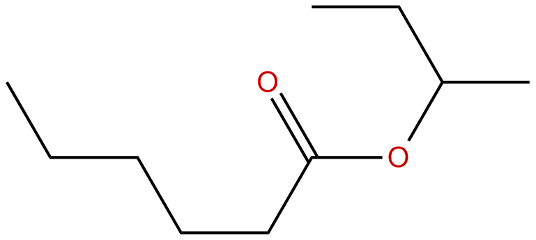 Image of hexanoic acid, 1-methylpropyl ester