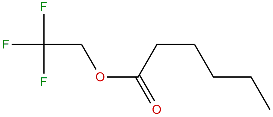 Image of hexanoic acid, 2,2,2-trifluoroethyl ester