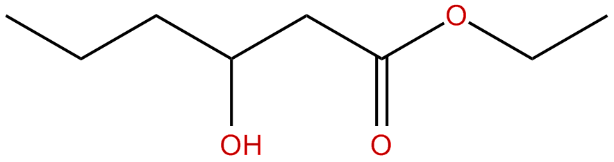 Image of hexanoic acid, 3-hydroxy-, ethyl ester