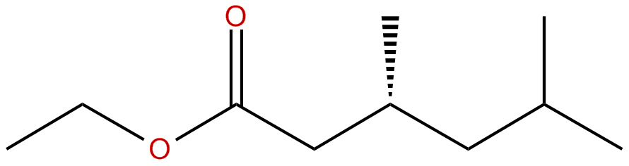 Image of hexanoic acid, 3,5-dimethyl-, ethyl ester, (R)-