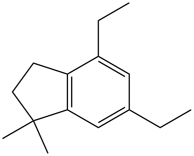 Image of indan, 4,6-diethyl-1,1-dimethyl-