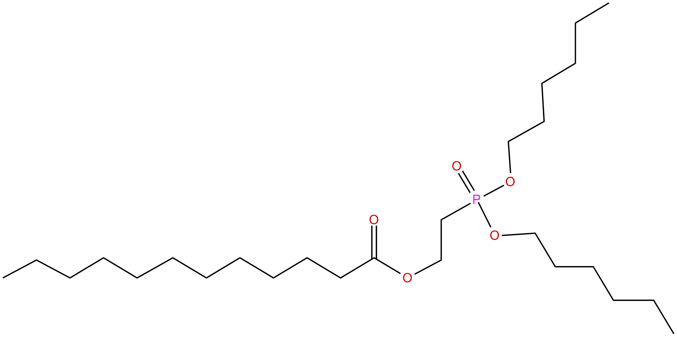 Image of lauric acid, 2-phosphonoethyl ester, dihexyl ester