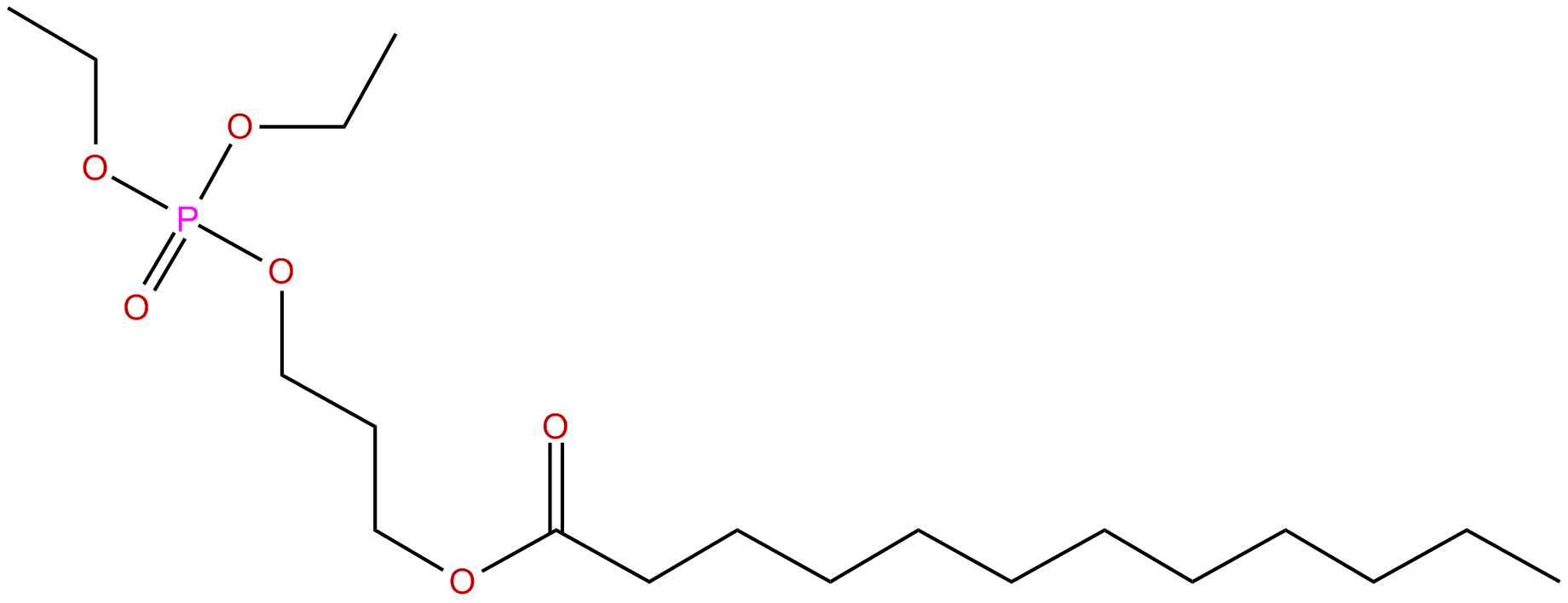 Image of lauric acid, 3-hydroxypropyl ester, diethyl phosphate