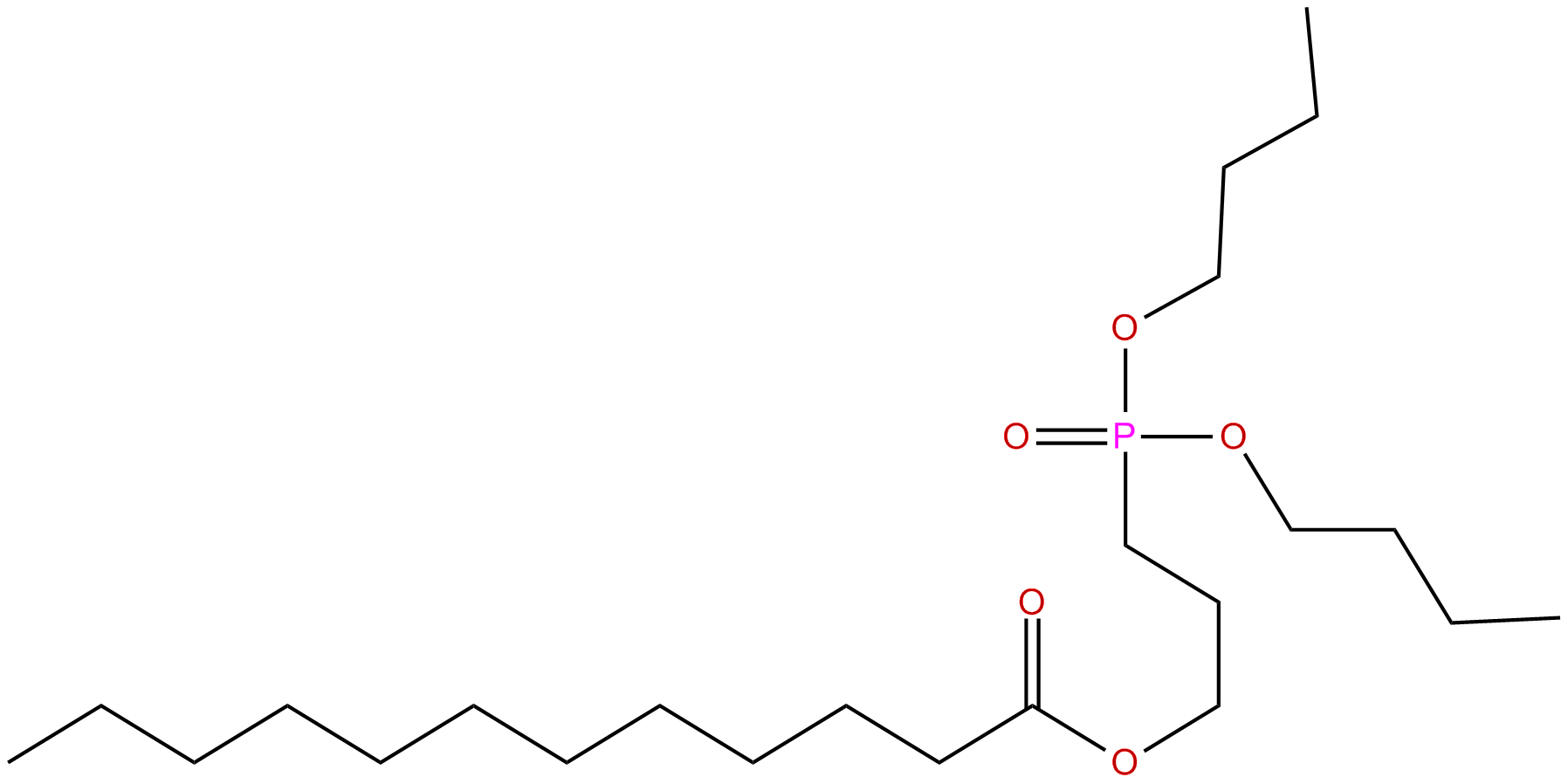Image of lauric acid, 3-phosphonopropyl ester, dibutyl ester